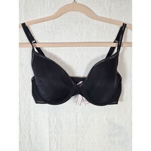 Victoria's‎ Secret T-Shirt Lightly Lined Demi Bra Black Size 34D